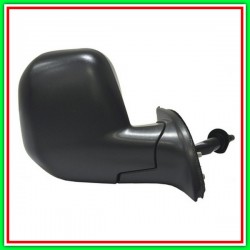Retrovisore Destro A Cavi-Nero-Convesso-Cromato Citroen Berlingo-(Anno 2008-2011)