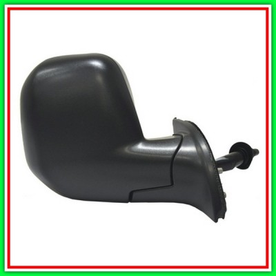 Retrovisore Destro A Cavi-Nero-Convesso-Cromato Citroen Berlingo-(Anno 2008-2011)