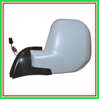 Retrovisore Sinistro Elettrico-Termico Con Primer-Convesso-Cromato Citroen Berlingo-(Anno 2008-2011)