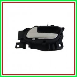 Maniglia Interna Anteriore Sinistra Con Leva Cromata-Mostrina Nera Citroen Berlingo-(Anno 2008-2011)