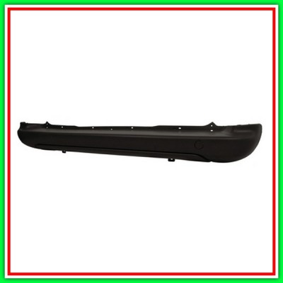 Paraurti Posteriore Nero Goffrato-Con Tappo Coprigancio-Con Tracce Pdc Citroen Berlingo-(Anno 2012-2015)