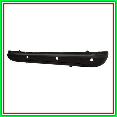 Paraurti Posteriore Nero Goffrato-Con Tappo Coprigancio-Con Fori Pdc Citroen Berlingo-(Anno 2012-2015)