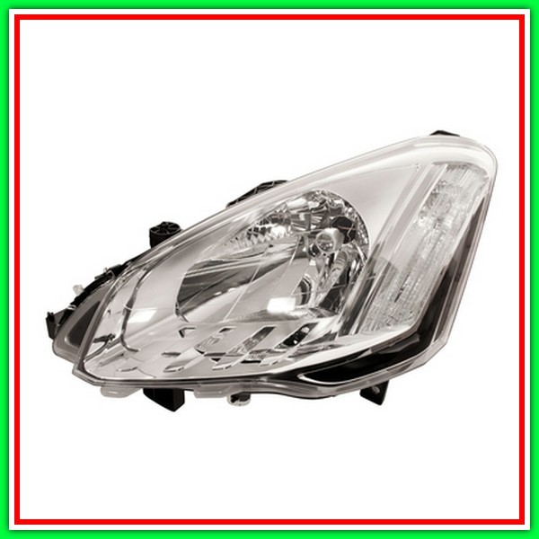 Proiettore Sinistro H4 Elettrico Con Motore Citroen Berlingo-(Anno 2012-2015)