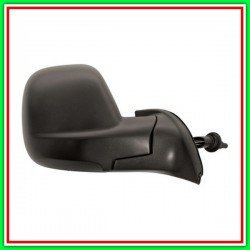 Retrovisore Destro A Cavi-Nero-Con Sonda-Convesso-Cromato Citroen Berlingo-(Anno 2012-2015)