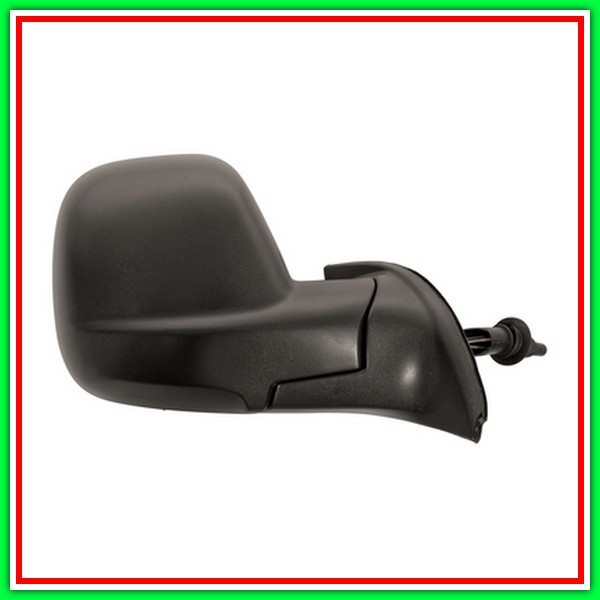 Retrovisore Destro A Cavi-Nero-Con Sonda-Convesso-Cromato Citroen Berlingo-(Anno 2012-2015)