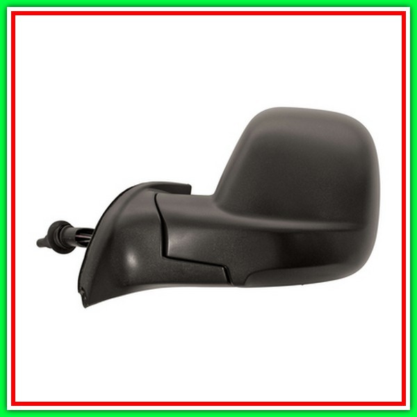 Retrovisore Sinistro A Cavi-Nero-Convesso-Cromato Citroen Berlingo-(Anno 2012-2015)