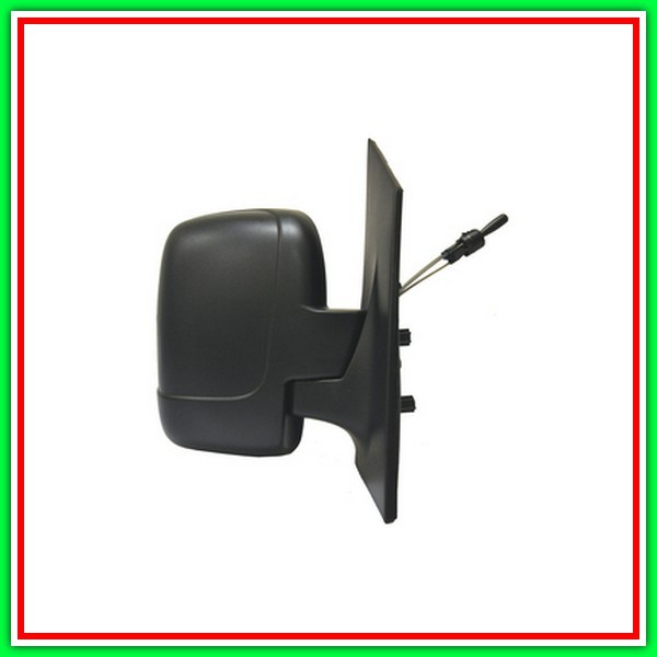Retrovisore Destro A Cavi-Nero-Convesso-Cromato-Vetro Doppio Citroen Jumpy  Dispatch-(Anno 2007-2016)