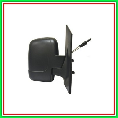 Retrovisore Destro A Cavi-Nero-Convesso-Cromato-Vetro Doppio Citroen Jumpy  Dispatch-(Anno 2007-2016)