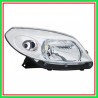 Left Projector H4 Chrome-ChromeD Electric-With Motor-With cables DACIA Sandero-(Year 2008-2012)