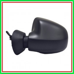 Retrovisore Sinistro A Cavi-Nero-Convesso-Cromato Dacia Sandero-(Anno 2008-2012)