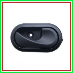 Maniglia Interna Anteriore-Posteriore Destra Con Leva Argento-Mostrina Nera-Clip Dacia Sandero-(Anno 2008-2012)