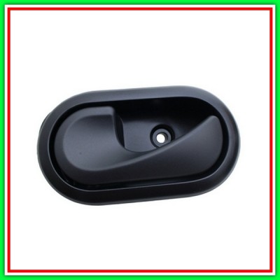 Maniglia Interna Anteriore-Posteriore Sinistra Con Leva Argento-Mostrina Nera-Clip Dacia Sandero-(Anno 2008-2012)
