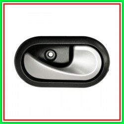 Maniglia Interna Anteriore-Posteriore Destra-Con Leva Cromata-Mostrina-Nera-Clip Dacia Sandero-(Anno 2008-2012)