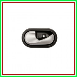 Maniglia Interna Anteriore-Posteriore Sinistra Con Leva Argento-Mostrina Nera-Clip Dacia Sandero-(Anno 2008-2012)