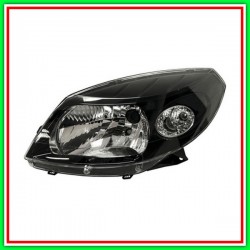Left Projector Mod H4 Electric-Without Engine-Black DACIA Sandero Stepway-(Year 2009-2012)