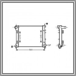 Radiatore Ford Ka-(Anno 2008-2016)