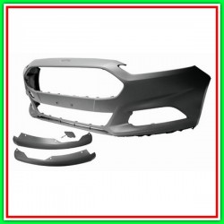 Paraurti Anteriore Con Primer-Con Tappo Coprigancio-Con Tracce Pdc, Park Assist E Lavafari Con Spoiler (Destro-Sinistro)