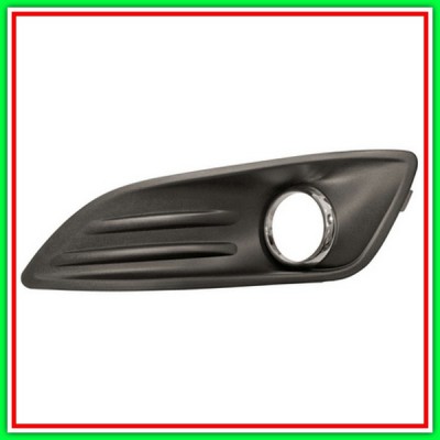 Griglia Sinistra Paraurti Nera Goffrata-Con Sede Fendi-Con Cornice Cromata Ford Fiesta Mk Vi-(Anno 2013-2017)