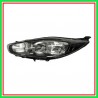 Proiettore Sinistro H7-H15 Elettrico Con Motore-Nero Ford Fiesta Mk Vi-(Anno 2013-2017)