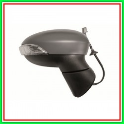 Electric-Thermal Right Rearview Mirror-With Primer-With Headlight-Aspheric-Chrome-10H6P FORD Fiesta Mk Vi-(Year 2013-2017)