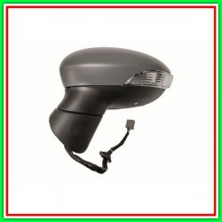 Electrical-Thermal Left Rearview Mirror With Primer-With Headlight-With Courtesy-Aspheric Light-Chrome-10H8P