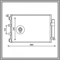 Condensatore Ford Focus-(Anno 2011-2014)