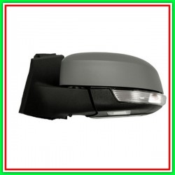 Electrical-Thermal Left Rearview Mirror With Primer-With Light Courtesy-Lockable 10H8P FORD Focus-(Year 2011-2014)