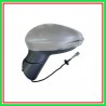 Retrovisore Sinistro Elettrico-Termico Con Primer-Con Fanale-Asferico-Cromato-6 Pins Ford B-Max-(Anno 2012-2017)
