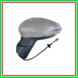 Electrical-Thermal Left Rearview Mirror-With Primer-With Headlight-Lockable-Aspheric-Chrome FORD B-Max-(Year 2012-2017)