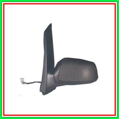 Electrical-Black-Thermal-Convex-Chrome Left Rearview mirror FORD C-Max-(Year 2003-2007)