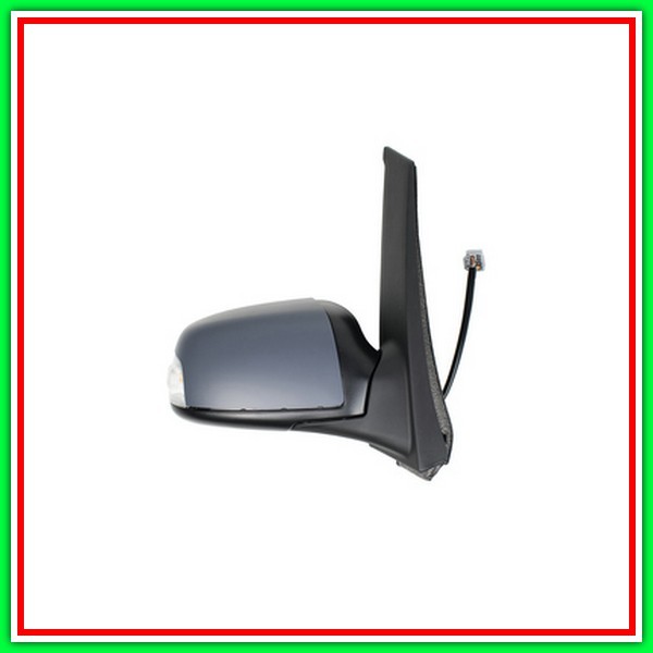 Retrovisore Destro Elettrico-Termico-Con Primer-Con Fanale-Con Luce Cortesia-Convesso-Cromato 10H7P Ford C-Max-(Anno 2003-2007)
