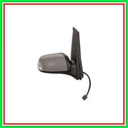 Electric-Thermal Right Rearview Mirror With Primer-With Headlight-With Courtesy-Closeable Light-Convex-Chrome 10H9P