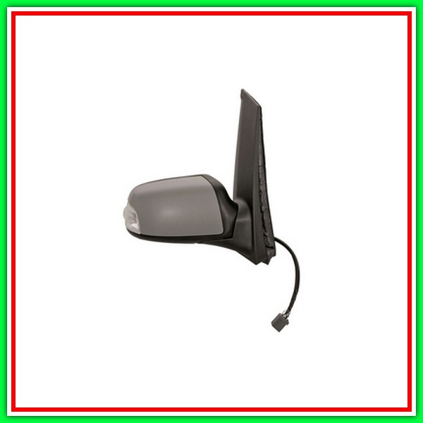 Retrovisore Destro Elettrico-Termico Con Primer-Con Fanale-Con Luce Cortesia-Chiudibile-Convesso-Cromato 10H9P