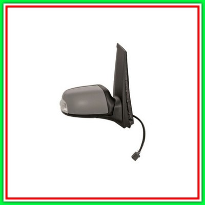 Retrovisore Destro Elettrico-Termico Con Primer-Con Fanale-Con Luce Cortesia-Chiudibile-Convesso-Cromato 10H9P