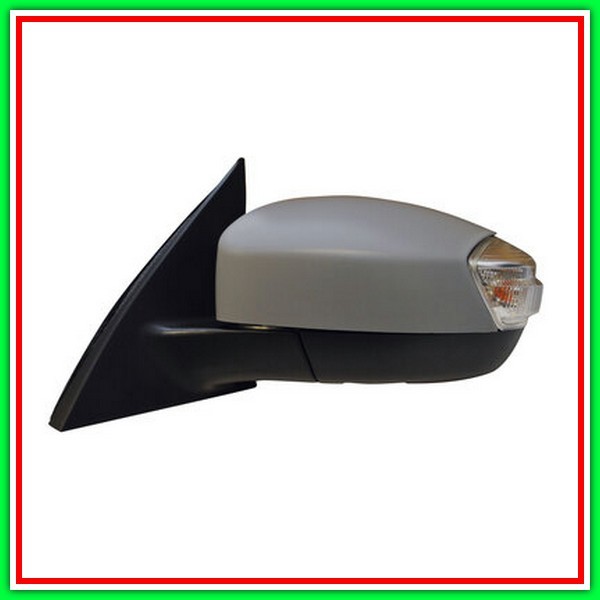 Retrovisore Sinistro Elettrico-Termico Con Primer-Con Fanale-Con Luce Cortesia-Asferico-Cromato Ford S-Max-(Anno 2006-2010)