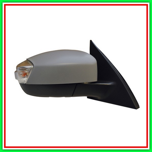 Retrovisore Destro Elettrico-Termico-Con Primer-Con Fanale-Convesso-Cromato Ford S-Max-(Anno 2006-2010)