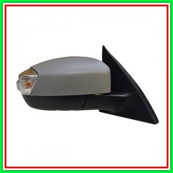 Retrovisore Destro Elettrico-Termico-Con Primer-Chiudibile-Con Fanale-Con Luce Cortesia-Convesso-Cromato Ford S-Max-(2006-2010)