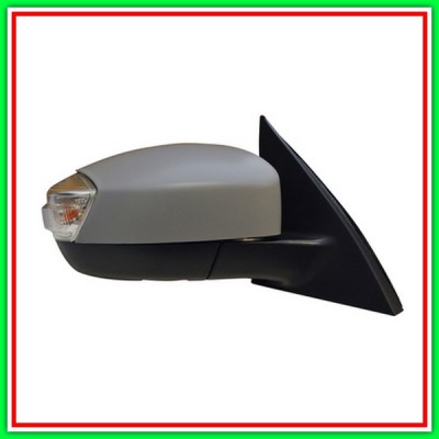 Retrovisore Destro Elettrico-Termico-Con Primer-Chiudibile-Con Fanale-Con Luce Cortesia-Convesso-Cromato Ford S-Max-(2006-2010)