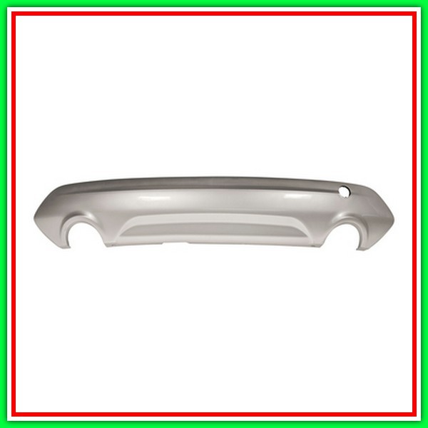 Spoiler Paraurti Posteriore Grigio-Argento-Con Scarico Doppio Ford Kuga-(Anno 2013-2016)