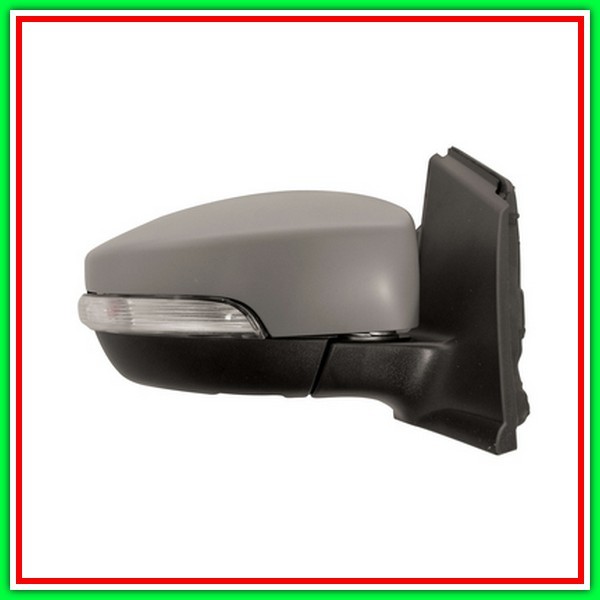 Retrovisore Destro Elettrico-Termico-Con Primer-Con Fanale-Asferico-Cromato Ford Kuga-(Anno 2013-2016)