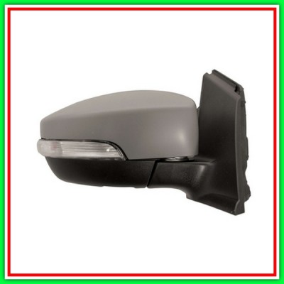 Retrovisore Destro Elettrico-Termico-Con Primer-Con Fanale-Asferico-Cromato Ford Kuga-(Anno 2013-2016)
