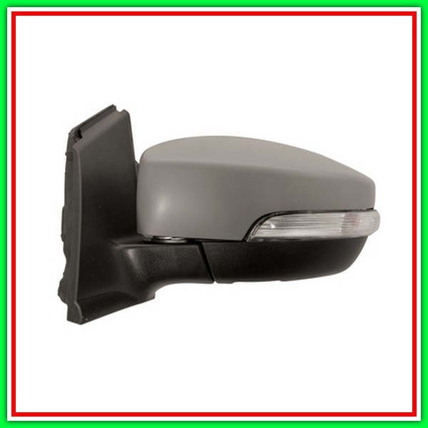 Retrovisore Sinistro Elettrico-Termico Con Primer-Con Fanale-Asferico-Cromato Ford Kuga-(Anno 2013-2016)