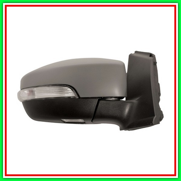 Retrovisore Destro Elettrico-Termico-Con Primer-Chiudibile-Con Fanale-Con Luce Cortesia-Asferico-Cromato Ford Kuga-(2013-2016)