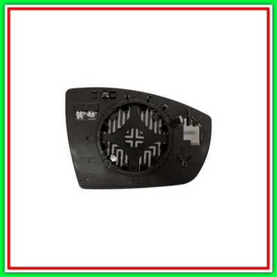 Piastra Specchio Sinistra Asferica-Termica Cromata Ford Kuga-(Anno 2013-2016)