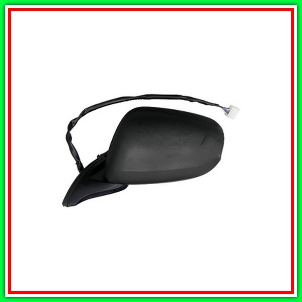 Retrovisore Sinistro Elettrico-Nero-Convesso-Cromato Honda Jazz-(Anno 2008-2010)