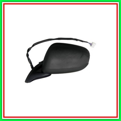 Retrovisore Sinistro Elettrico-Nero-Convesso-Cromato Honda Jazz-(Anno 2008-2010)