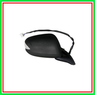 Retrovisore Destro Elettrico-Nero-Con Fanale-Convesso-Cromato Honda Jazz-(Anno 2008-2010)