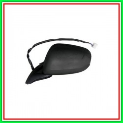 Electric-Black-Thermal-Convex-Chrome Left Rearview mirror HONDA Jazz-(Year 2008-2010)