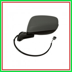 Electric Left Rearview Mirror With Primer-Lockable-Chrome-Convex HONDA Jazz-(Year 2008-2010)