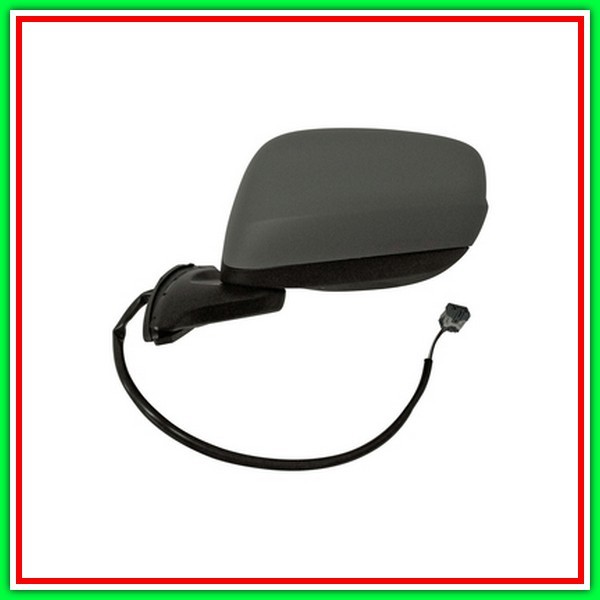 Electric Left Rearview Mirror With Primer-Lockable-Chrome-Convex HONDA Jazz-(Year 2008-2010)